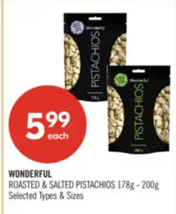 Shoppers Drug Mart WONDERFUL ROASTED & SALTED PISTACHIOS offer