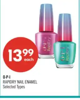 Shoppers Drug Mart O∙P∙I RAPIDRY NAIL ENAMEL offer