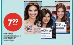 Shoppers Drug Mart NICE'N EASY CREAM HAIR COLOUR or ROOT TOUCH-UP offer