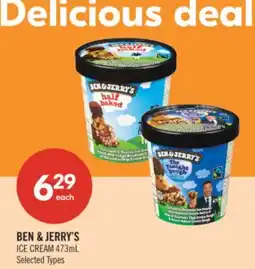 Shoppers Drug Mart BEN & JERRY'S ICE CREAM offer