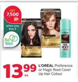 Rexall L'ORÉAL Preference or Magic Root Cover Up Hair Colour offer