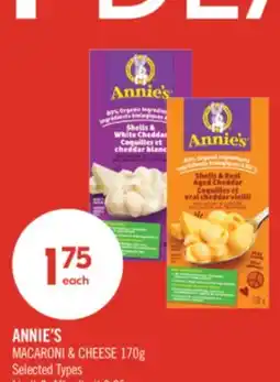 Shoppers Drug Mart ANNIE'S MACARONI & CHEESE offer
