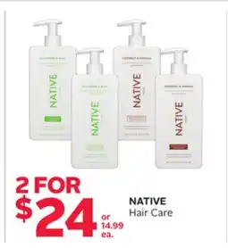 Rexall NATIVE Hair Care offer