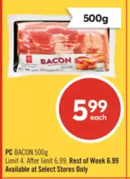 Shoppers Drug Mart PC BACON offer