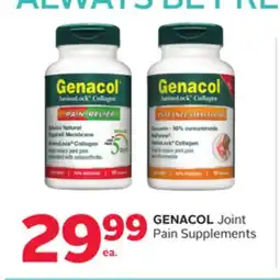 Rexall GENACOL Joint Pain Supplements offer