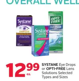 Rexall SYSTANE Eye Drops or OPTI-FREE Lens Solutions offer
