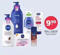 Rexall NIVEA or VASELINE Skin Care offer