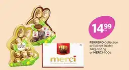 Rexall FERRERO Collection or Rocher Rabbit 142g-162.5g or MERCI 400g offer