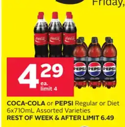 Rexall COCA-COLA or PEPSI Regular or Diet offer