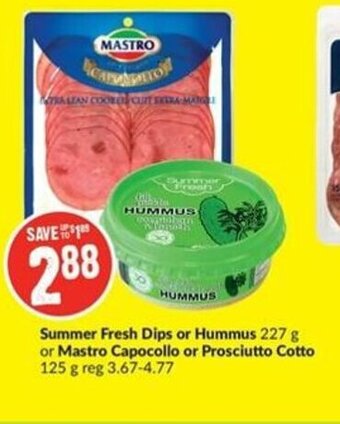 FreshCo Summer Fresh Dips or Hummus offer
