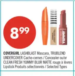 Pharmaprix COVERGIRL LASHBLAST Mascara or CLEAN FRESH YUMMY BLUR MATTE offer