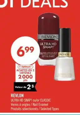 Pharmaprix REVLON ULTRA HD SNAP! or CLASSIC Nail Enamel offer