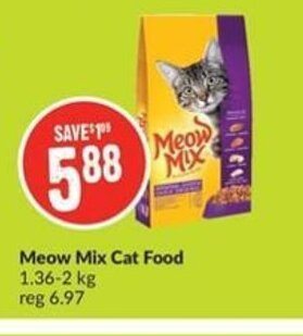 FreshCo Meow Mix Cat Food offer