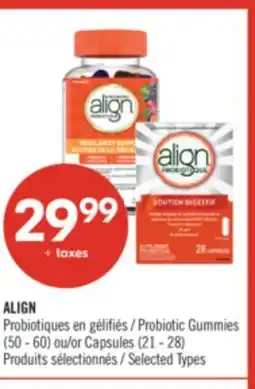 Pharmaprix ALIGN Probiotic Gummies 50 - 60 or Capsules 21 - 28 offer