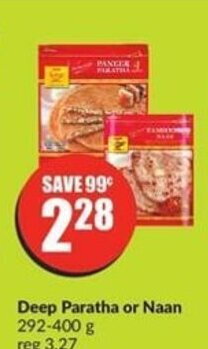 FreshCo Deep Paratha or Naan offer