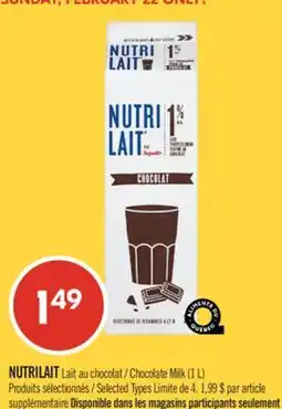 Pharmaprix NUTRILAIT Chocolate Milk (1 L) offer