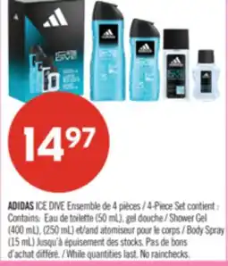 Pharmaprix ADIDAS ICE DIVE 4-Piece Set contient offer