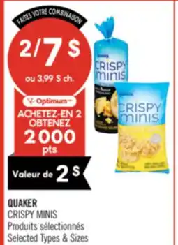 Pharmaprix QUAKER CRISPY MINIS offer