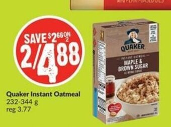 FreshCo Quaker Instant Oatmeal offer