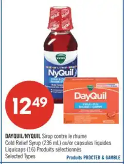 Pharmaprix DAYQUIL/NYQUIL Cold Relief Syrup (236 mL) or Liquicaps (16) offer