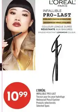 Pharmaprix L'ORÉAL INFALLIBLE PRO-LAST Waterproof Pencil Eyeliner offer