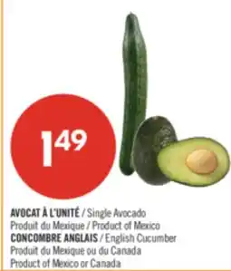 Pharmaprix Single Avocado Product of Mexico English Cucumber offer