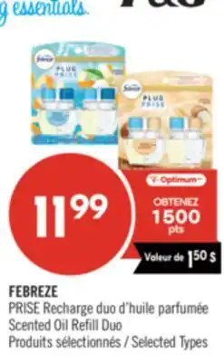Pharmaprix FEBREZE PRISE Recharge duo d'huile parfumée Scented Oil Refill Duo offer