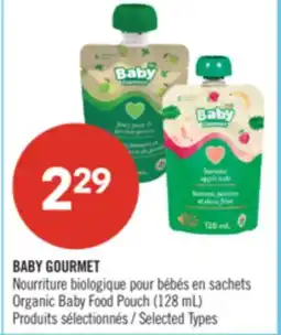 Pharmaprix Baby Gourmet Organic Baby Food Pouch offer