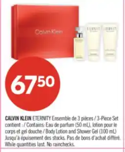 Pharmaprix CALVIN KLEIN ETERNITY 3-Piece Set offer