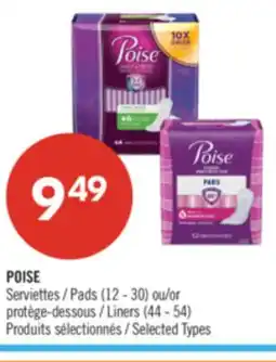Pharmaprix POISE Pads (12 - 30) or Liners (44 - 54) offer
