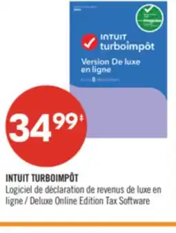 Pharmaprix INTUIT TURBOIMPÔT Deluxe Online Edition Tax Software offer