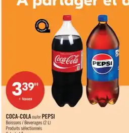 Pharmaprix COCA-COLA or PEPSI Beverages offer