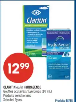 Pharmaprix CLARITIN or HYDRASENSE Eye Drops offer
