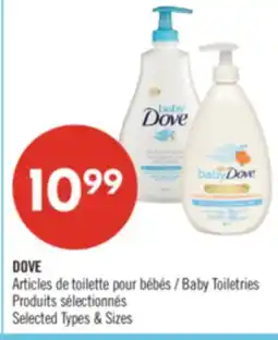 Pharmaprix DOVE Baby Toiletries offer