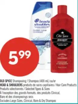 Pharmaprix OLD SPICE Shampoo (400 mL) or HEAD & SHOULDERS Hair Care Products offer