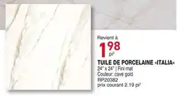 Matério TUILE DE PORCELAINE ITALIA offer