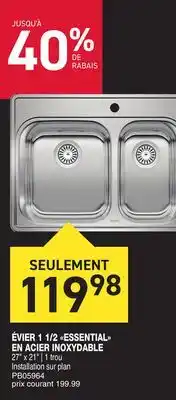 Matério ÉVIER 1 1/2 ESSENTIAL SEULEMENT offer