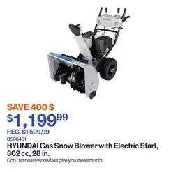 Patrick Morin Gas Snow Blower with Electric Start, 302 cc, 28 in offer