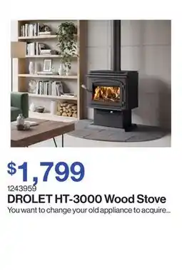 Patrick Morin HT-3000 Wood Stove offer