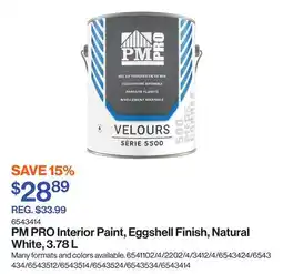 Patrick Morin Interior Paint, Eggshell Finish, Natural White offer