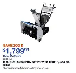 Patrick Morin Gas Snow Blower with Tracks, 420 cc, 30 in offer