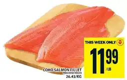 Food Basics COHO SALMON FILLET offer
