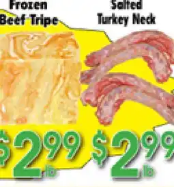 Danforth Food Market Frozen Beef Tripe, Salted Turkey Neck offer