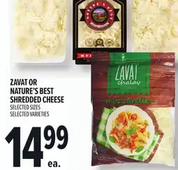 Metro ZAVAT OR NATURE'S BEST SHREDDED CHEESE offer