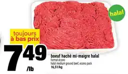 Super C boeuf haché mi-maigre halal offer