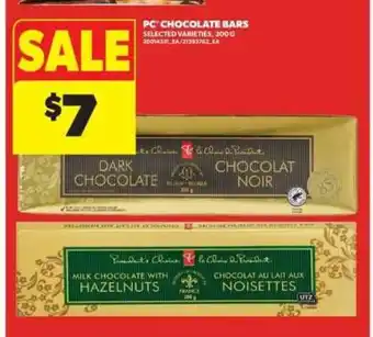 Real Canadian Superstore PC CHOCOLATE BARS offer