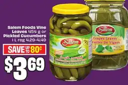 Chalo FreshCo Salem Foods Vine Leaves 454 g or Pickled Cucumbers 1 L - Ramadan offer