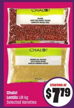 Chalo FreshCo Chalo! Lentils 1.81 kg Selected Varieties - Ramadan offer