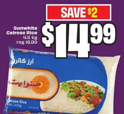 Chalo FreshCo Sunwhite Calrose Rice 4.5 kg - Ramadan offer