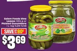 FreshCo Salem Foods Vine Leaves 454 g or Pickled Cucumbers 1 L - Ramadan offer